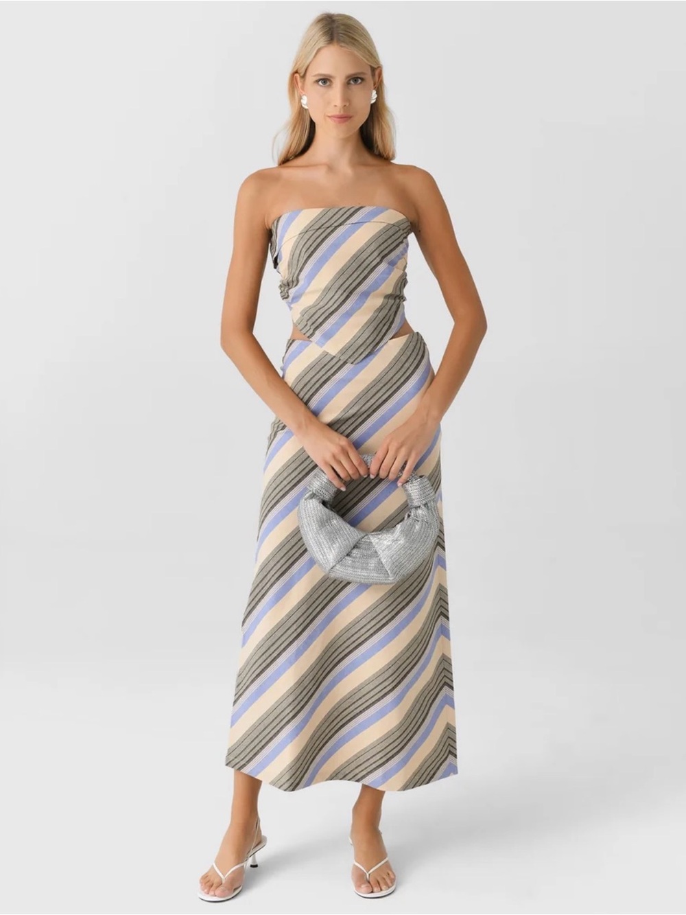 Faithfull the Brand: Elise Skirt and Top Set in Marine Stripe